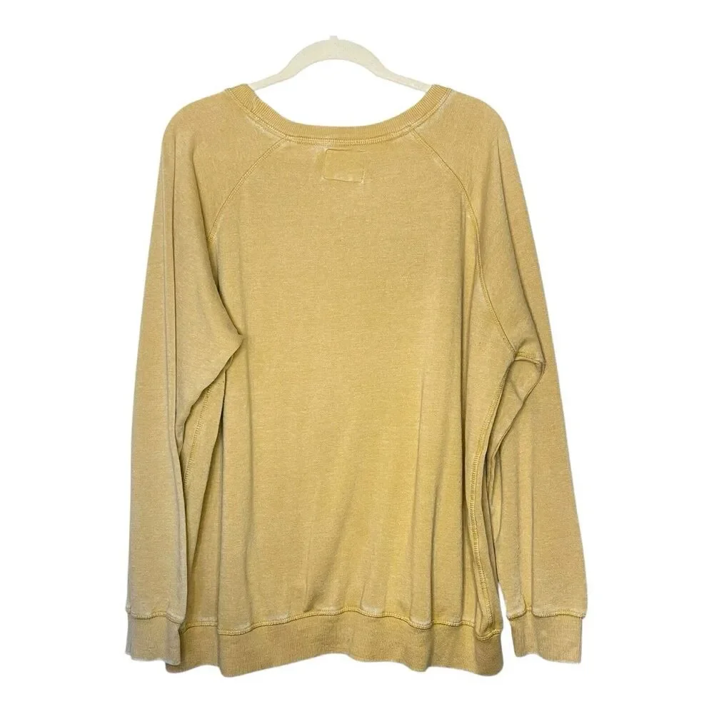 Blue 84 Sweatshirt Women's XXL Light Tan Retro Nature Graphic Table Rock Lake - Picture 3 of 11